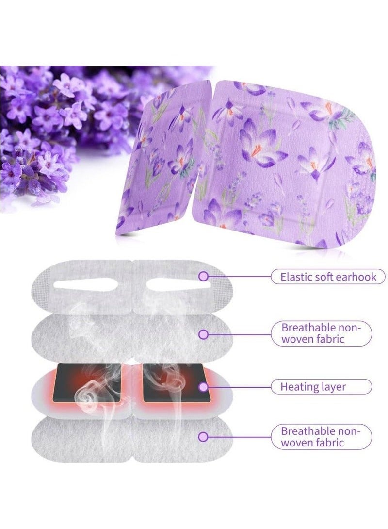 Sefudun 12 Packs Steam Eye Mask,Lavender Hot  Compress Self Heating Warm Eye Mask Disposable Heated Sleep Eye Mask for Dry Eyes Dark Circles Relax Comfortable Warming Eye Mask for Home Office Travel - Image 5